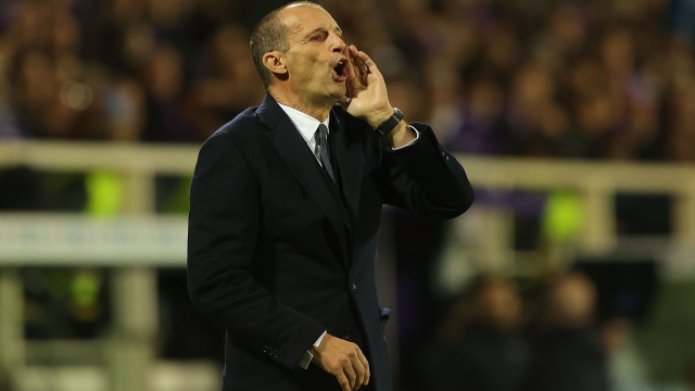 FLORENCE, ITALY - NOVEMBER 5: Massimiliano Allegri manager of Juventus gestures during the Serie A TIM match between ACF Fiorentina and Juventus at Stadio Artemio Franchi on November 5, 2023 in Florence, Italy. (Photo by Gabriele Maltinti/Getty Images)