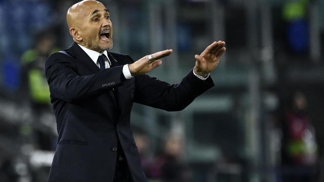 Italy's head coach Luciano Spalletti reacts during the UEFA Euro 2024 Group C qualification round match between Italy and North Macedonia at the Olimpico stadium in Rome, Italy, 17 November 2023. ANSA/RICCARDO ANTIMIANI