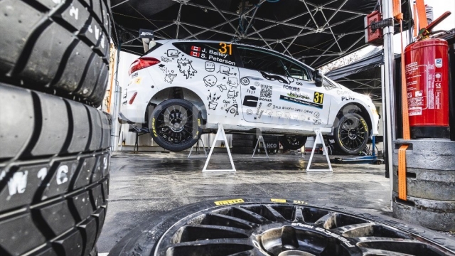 31 Jason BAILEY (CAN), James WILLETTS (CAN), FORD Fiesta Rally3, RC3, Rally3, service during the Rally Japan 2023, 13th round of the 2023 WRC World Rally Car Championship, from November 16 to 19, 2023 in Toyota, Aichi Prefecture, Chubu Region, Japan - Photo Nikos Katikis / DPPI