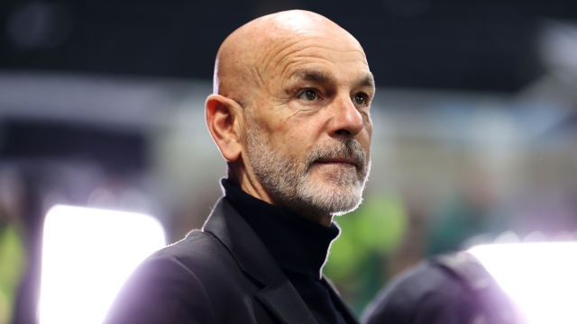 NEWCASTLE UPON TYNE, ENGLAND - DECEMBER 13: Stefano Pioli, Head Coach of AC Milan, looks on prior to the UEFA Champions League match between Newcastle United FC and AC Milan at St. James Park on December 13, 2023 in Newcastle upon Tyne, England. (Photo by Michael Steele/Getty Images)