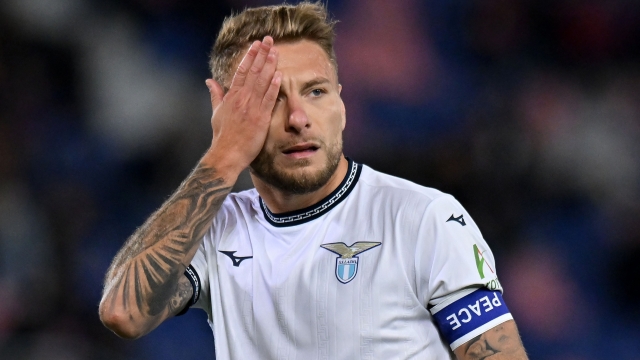 BOLOGNA, ITALY - NOVEMBER 03: Ciro Immobile of SS Lazio during the Serie A TIM match between Bologna FC and SS Lazio at Stadio Renato Dall'Ara on November 03, 2023 in Bologna, Italy. (Photo by Alessandro Sabattini/Getty Images)