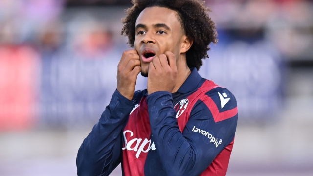 BOLOGNA, ITALY - DECEMBER 23: Joshua Zirkzee of Bologna FC reacts during the Serie A TIM match between Bologna FC and Atalanta BC at Stadio Renato Dall'Ara on December 23, 2023 in Bologna, Italy. (Photo by Alessandro Sabattini/Getty Images)