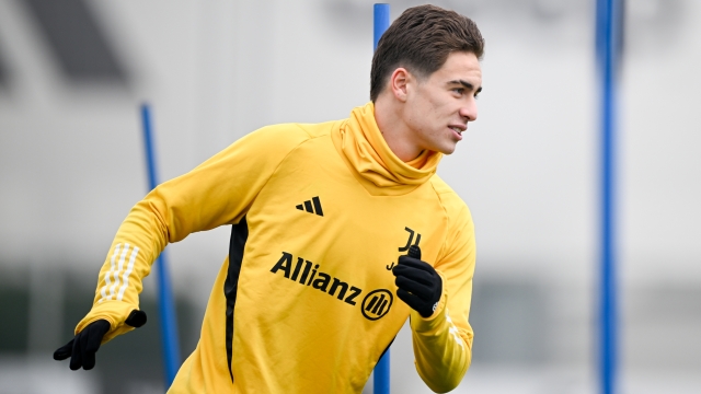 TURIN, ITALY - JANUARY 18: Kenan Yildiz of Juventus during a training session at JTC on January 18, 2024 in Turin, Italy. (Photo by Daniele Badolato - Juventus FC/Juventus FC via Getty Images)