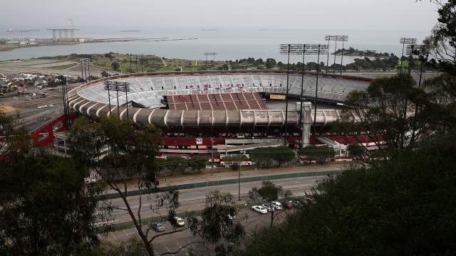 SAN FRANCISCO, CA - FEBRUARY 04: A general view of Candlestick Park on February 4, 2015 in San Francisco, California. The demolition of Candlestick Park, the former home of the San Francisco Giants and San Francisco 49ers, is underway and is expected to take 3months to complete. A development with a mall and housing is planned for the site.   Justin Sullivan/Getty Images/AFP (Photo by JUSTIN SULLIVAN / GETTY IMAGES NORTH AMERICA / Getty Images via AFP)