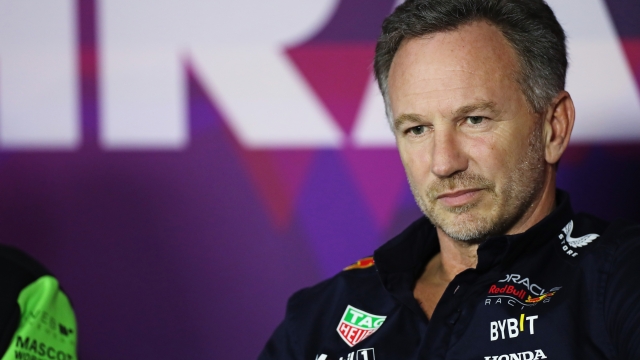 BAHRAIN, BAHRAIN - FEBRUARY 22: Oracle Red Bull Racing Team Principal Christian Horner attends the Team Principals Press Conference during day two of F1 Testing at Bahrain International Circuit on February 22, 2024 in Bahrain, Bahrain. (Photo by Peter Fox/Getty Images)