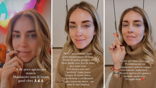 Chiara Ferragni su Instagram: "Tremo di paura, piango e va bene anche cosi"