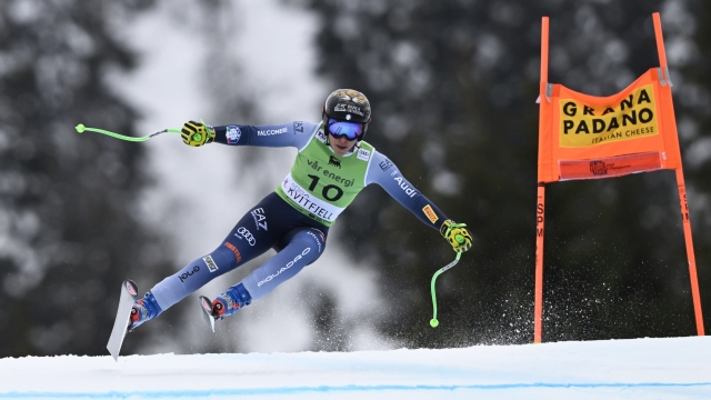 KVITFJELL, NORWAY - MARCH 3: Federica Brignone of Team Italy in action during the Audi FIS Alpine Ski World Cup Women's Super on March 3, 2024 in Kvitfjell Norway. (Photo by Jonas Ericsson/Agence Zoom/Getty Images)