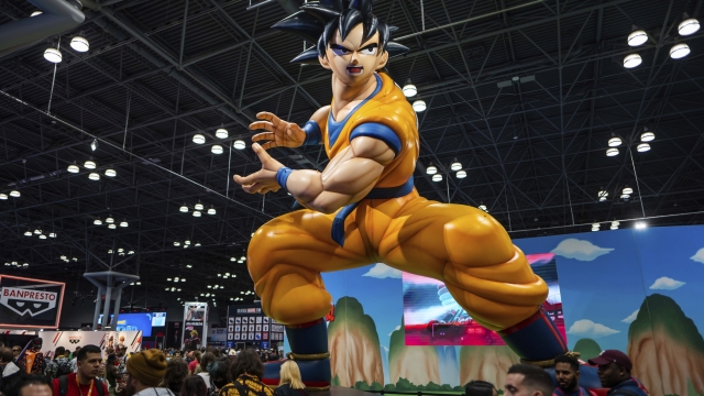 FILE - Dragon Ball Z booth is seen during New York Comic Con at the Jacob K. Javits Convention Center on Oct. 12, 2023, in New York. Akira Toriyama, the creator of one of Japan's best-selling ?Dragon Ball? and other popular anime who influenced Japanese comics, has died, his studio said Friday, March 8, 2024. He was 68. (Photo by Charles Sykes/Invision/AP, File)