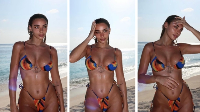 Chiara Frattesi in bikini alle Maldive