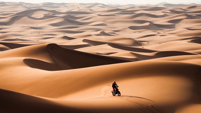 Toby Price on his KTM of the Red Bull KTM Factory Racing Team in the sand dunes during the Stage 2 of the Dakar 2024 between Al Henakiyah and Al Duwadimi, Saudi Arabia on January 7, 2024.  // Florent Gooden / DPPI / Red Bull Content Pool // SI202401070194 // Usage for editorial use only //