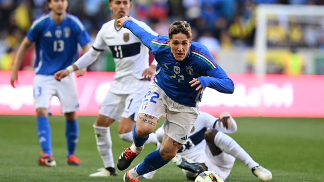 HARRISON, NEW JERSEY - MARCH 24: Nicolo Zaniolo of Italy in action during the International Friendly match between Ecuador and Italy at Red Bull Arena on March 24, 2024 in Harrison, New Jersey.   Claudio Villa/Getty Images/AFP (Photo by CLAUDIO VILLA / GETTY IMAGES NORTH AMERICA / Getty Images via AFP)