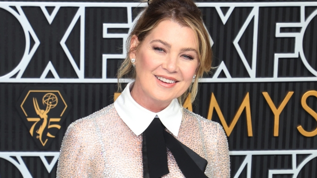 epa11080849 US actor Ellen Pompeo arrives for the 75th annual Primetime Emmy Awards ceremony held at the Peacock Theater in Los Angeles, California, USA, 15 January 2024. The Primetime Emmys celebrate excellence in national primetime television programming.  EPA/DAVID SWANSON