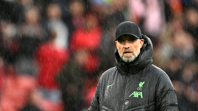 MANCHESTER, ENGLAND - APRIL 07: Jurgen Klopp, Manager of Liverpool, looks on during the warm up prior to the Premier League match between Manchester United and Liverpool FC at Old Trafford on April 07, 2024 in Manchester, England. (Photo by Michael Regan/Getty Images)