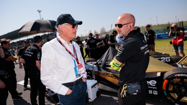 TAVARES Carlos, CEO Stellantis group, portrait on the grille de depart, starting grid during the 2024 Misano ePrix, 5th meeting of the 2023-24 ABB FIA Formula E World Championship, on the Misano World Circuit Marco Simoncelli from April 11 to 14, 2024 in Misano Adriatico, Italy - Photo Germain Hazard / DPPI