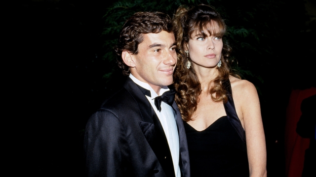 Milano, archivio anni 90
nella foto : Ayrton Senna e Carol Alt al Principe di Savoia 
©fotostore