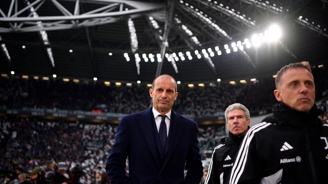 Massimiliano Allegri (Juventus FC); during the Serie A soccer match between Juventus and Milan at the Allianz Stadium in Torino, north west Italy - Saturday, April 27, 2024. Sport - Soccer . (Photo by Marco Alpozzi/Lapresse)