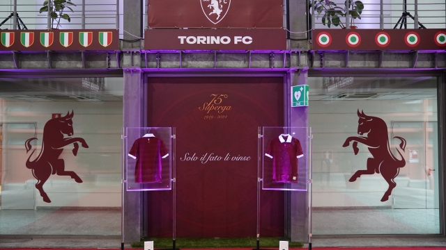 Fc Torino special Jersey before  the Serie A soccer match between Torino and Bologna at the Olympic Stadium Grande Torino  , north Italy - Friday 03 May , 2024. Sport - Soccer . (Photo by Spada/LaPresse)