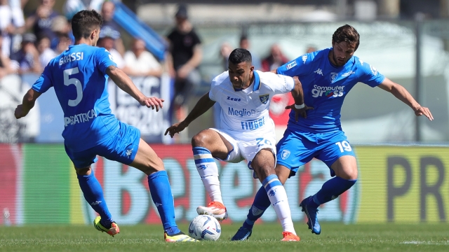 EMPOLI, ITALY - MAY 5: Walid Cheddira of Frosinone Calcio in action during the Serie A TIM match between Empoli FC and Frosinone Calcio at Stadio Carlo Castellani on May 5, 2024 in Empoli, Italy.(Photo by Gabriele Maltinti/Getty Images)