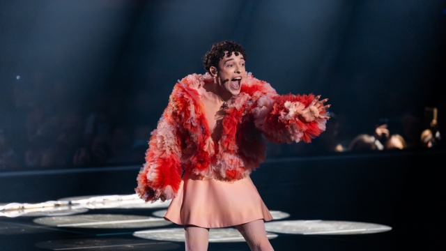 Nemo performing The Code for Switzerland at the Grand Final at Malmö Arena