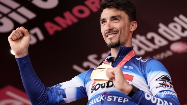 Alaphilippe Julian (Team Soudal - Quickstep) wins the stage 12 of the Giro d'Italia from Martinsicuro to Fano, Italy - Thursday, May 16, 2024 - Sport, Cycling (Photo by Massimo Paolone /LaPresse)