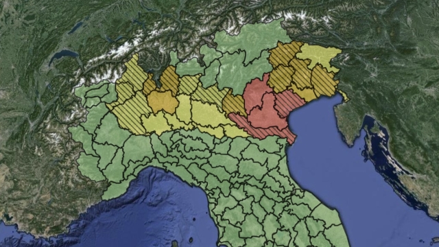 Maltempo in Veneto, dichiarato lo stato di emergenza: allerta rossa fino a domani