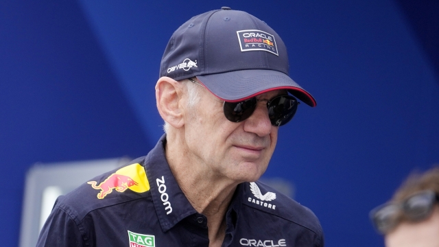 Red Bull technical director Adrian Newey arrives ahead the third free practice, at the Monaco racetrack, in Monaco, Saturday, May 25, 2024. The Formula one race will be held on Sunday. (AP Photo/Luca Bruno)