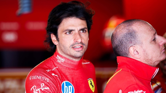 MONTREAL, QUEBEC - JUNE 08: Carlos Sainz of Spain and Ferrari looks on in the Paddock during final practice ahead of the F1 Grand Prix of Canada at Circuit Gilles Villeneuve on June 08, 2024 in Montreal, Quebec.   Chris Graythen/Getty Images/AFP (Photo by Chris Graythen / GETTY IMAGES NORTH AMERICA / Getty Images via AFP)