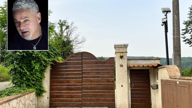 In una combo Roberto Baggio e una veduta esterna della villa di Altavilla Vicentina dove l'ex calciatore abita con la famiglia e dove è stato rapinato e picchiato da alcuni malviventi, 21 giugno 2024. ANSA /NPK