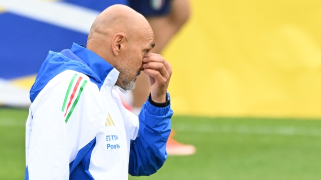 Italys head coach Luciano Spalletti attends a training session of the national team in Iserlohn, Germany, 21 June 2024.. ANSA/DANIEL DAL ZENNARO