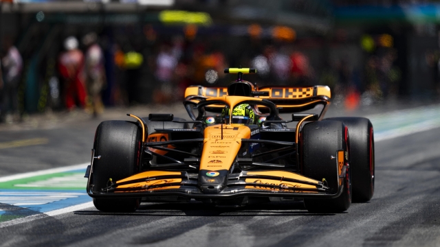 epa11430180 McLaren driver Lando Norris of Britain drives through the pitlane during the free practice session for the Formula One Grand Prix of Spain, in Barcelona, Spain, 22 June 2024. The 2024 Formula 1 Grand Prix of Spain 2024 will be held on the Circuit de Barcelona-Catalunya racetrack on 23 June.  EPA/SIU WU