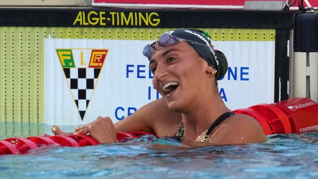 Simona Quadarella (ITA) during the 60 th Trofeo Settecolli at Foro Italico in  Rome, Italy Saturday, June 22, 2024. Sport - swimming . (Photo by Gian Mattia D'Alberto/LaPresse)