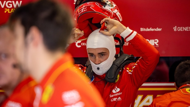 epa11443048 Scuderia Ferrari driver Charles Leclerc of Monaco prepares for the free practice session, in Spielberg, Austria, 28 June 2024. The 2024 Formula 1 Austrian Grand Prix will be held at the Red Bull Ring racetrack on 30 June.  EPA/MARTIN DIVISEK