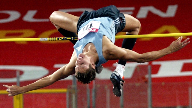 20030711 - ROMA - SPR: ATLETICA: GOLDEN GALA 2003.   Il sudafricano Jacques Freitag, vincitore del salto in alto.   DANILO SCHIAVELLA / ANSA / FER-PAL