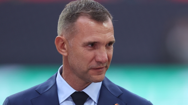 NUREMBERG, GERMANY - JUNE 03: Andriy Shevchenko looks on prior to the international friendly match between Germany and Ukraine at Max-Morlock-Stadion on June 03, 2024 in Nuremberg, Germany. (Photo by Alex Grimm/Getty Images)