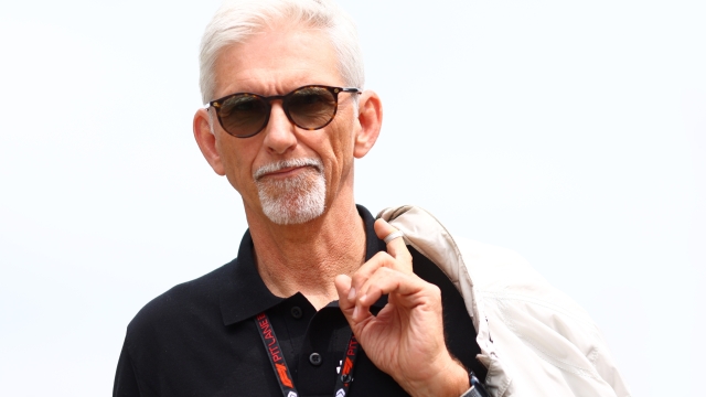 IMOLA, ITALY - MAY 16: Damon Hill walks in the Paddock during previews ahead of the F1 Grand Prix of Emilia-Romagna at Autodromo Enzo e Dino Ferrari Circuit on May 16, 2024 in Imola, Italy. (Photo by Clive Rose/Getty Images)