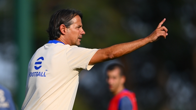 MILAN, ITALY - JULY 14: Head Coach Simone Inzaghi of FC Internazionale gestures during the FC Internazionale training session at BPER Training Centre on July 14, 2024 in Milan, Italy. (Photo by Mattia Pistoia - Inter/Inter via Getty Images)