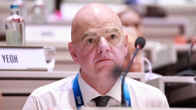 PARIS, FRANCE - JULY 23: Gianni Infantino, FIFA President and IOC member, looks on during a IOC Session at Palais des Congres de Paris ahead of the Paris Olympic Games on July 23, 2024 in Paris, France. (Photo by Arturo Holmes/Getty Images)