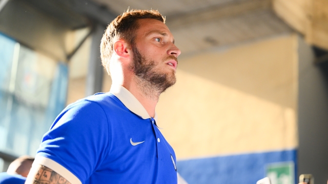 PISA, ITALY - AUGUST 02: Marko Arnautovic of FC Internazionale arrives ahead of the pre-season friendly match between Pisa and FC Internazionale at Arena Garibaldi on August 02, 2024 in Pisa, Italy. (Photo by Mattia Pistoia - Inter/Inter via Getty Images)