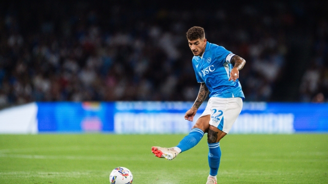 NAPOLI, ITALY - AUGUST 10: SSC Napoli player Giovanni Di Lorenzo in action during the Coppa Italia Frecciarossa match between SSC Napoli and Modena FC at Diego Armando Maradona Stadium on August 10, 2024 in Napoli, Italy. (Photo by SSC Napoli/Getty Images)