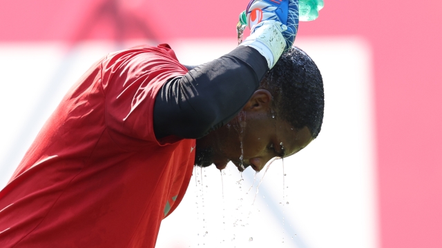 CAIRATE, ITALY - AUGUST 29: Mike Maignan of AC Milan in action during a AC Milan training session at Milanello on August 29, 2024 in Cairate, Italy. (Photo by Claudio Villa/AC Milan via Getty Images)