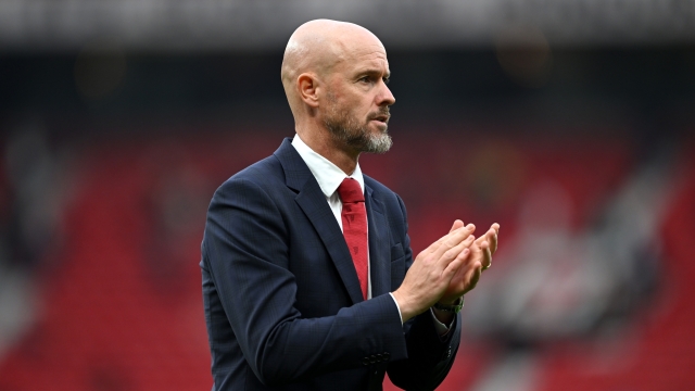 MANCHESTER, ENGLAND - SEPTEMBER 01: Erik ten Hag, Manager of Manchester United, acknowledges the fans, following the teams defeat to Liverpool after the Premier League match between Manchester United FC and Liverpool FC at Old Trafford on September 01, 2024 in Manchester, England. (Photo by Shaun Botterill/Getty Images)