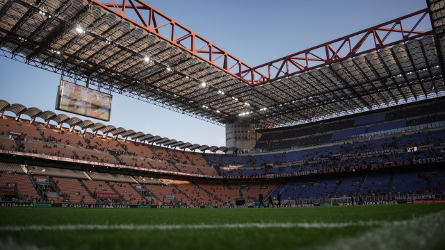 General view of San Siro Stadium before the Serie A soccer match between Milan and Torino at the San Siro Stadium in Milan, north Italy - Saturday, August 17, 2024. Sport - Soccer . (Photo by Marco Alpozzi/Lapresse)