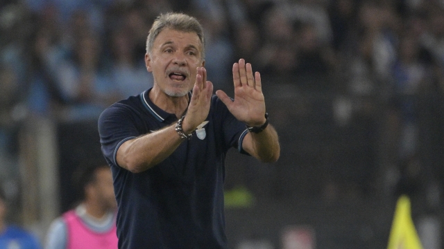 Lazioâs head coach Marco Baroni  during the Serie A Enilive soccer match between SS Lazio and AC Milan at the Rome's Olympic stadium, Italy - Saturday, August 31, 2024. Sport - Soccer. (Photo by Fabrizio Corradetti / LaPresse)