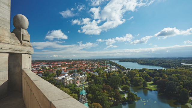 Hannover vista dal nuovo municipio