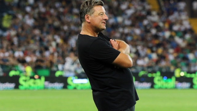 Udinese’s head coach Kosta Runjaic during the Serie A soccer match between Udinese and Lazio at the Bluenergy Stadium in Udine, north east Italy - Saturday, August 24, 2024. Sport - Soccer (Photo by Andrea Bressanutti/Lapresse)