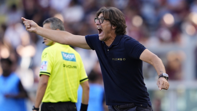 Torino?s head coach Paolo Vanoli during the Serie A soccer match between Torino FC and Lecce at the Stadio Olimpico Grande Torino in Turin, north west Italy - September 15, 2024. Sport - Soccer EXCLUSIVE TORINO FC (Photo by Fabio Ferrari/LaPresse)