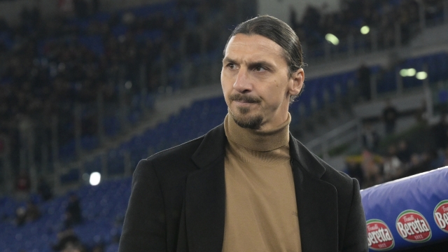 Foto Fabrizio Corradetti/LaPresse 01 Marzo 2024 Roma, Italia - SS Lazio vs AC Milan  - Campionato italiano di calcio Serie A TIM 2023/2024 - Stadio Olimpico. Nella foto:  Zlatan Ibrahimovic  March 01, 2024 Rome, Italy - SS Lazio vs AC Milan - Italian Serie A Football Championship 2023/2024 - Olympic Stadium. In the photo:  Zlatan Ibrahimovic