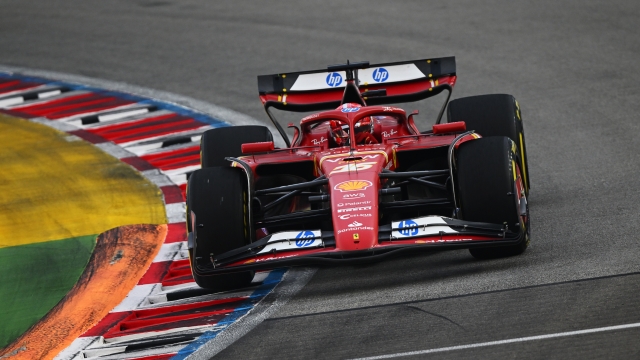 SINGAPORE, SINGAPORE - SEPTEMBER 21: Charles Leclerc of Monaco driving the (16) Ferrari SF-24 on track during final practice ahead of the F1 Grand Prix of Singapore at Marina Bay Street Circuit on September 21, 2024 in Singapore, Singapore. (Photo by Clive Mason/Getty Images)