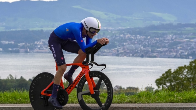 2024 UCI Road World Championships Zurich - Men Elite Individual Time Trial - Zurich - Zurich 46,10 km - 21/09/2024 - Filippo Ganna (Italy) - photo Luca Bettini/SprintCyclingAgency©2024