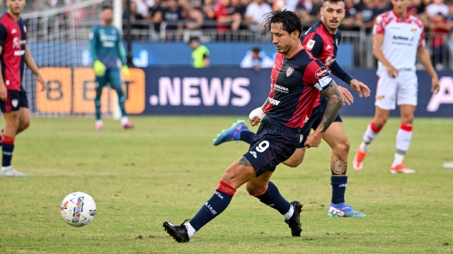 Gianluca Lapadula of Cagliari Calcio